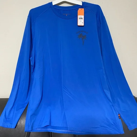 Margaritaville Blue Long Sleeve Tee - Picture 1 of 6